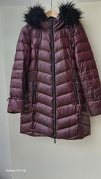 Winterjas met capuchon, bordeaux, mt40, Verzenden, Zo goed als nieuw, Maat 38/40 (M), Bruin