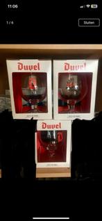 Set van 3 nieuwe Duvel D bierglazen, Ophalen of Verzenden, Nieuw, Glas of Glazen, Duvel