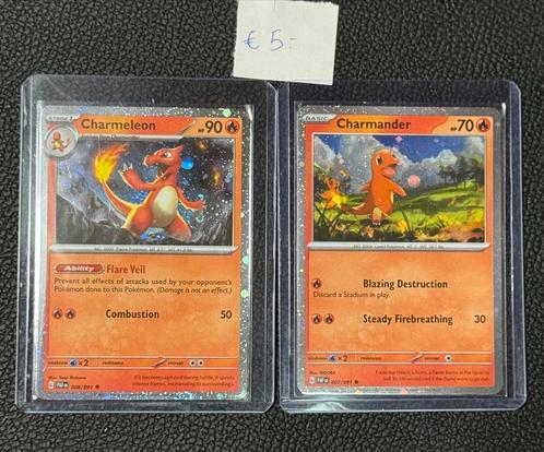 Pokémon Kaarten – Charmander & Charmeleon Holo Bundle, Hobby en Vrije tijd, Verzamelkaartspellen | Pokémon, Ophalen of Verzenden