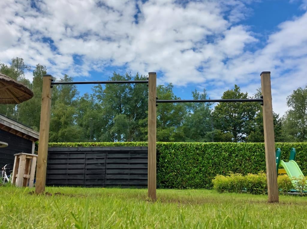 DUIKELREK DUBBEL kukelrek rekstok trapeze duikelstang, Ophalen, Nieuw