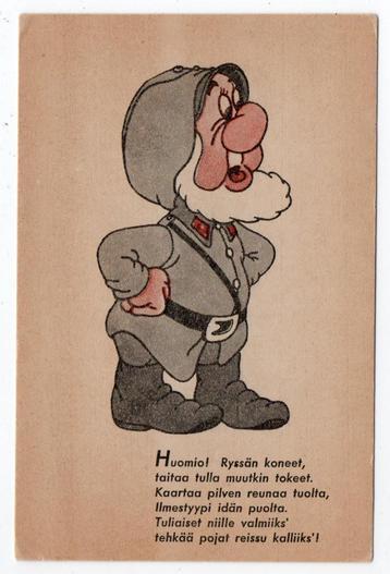 DISNEY - Dwerg SNEEZY - Militair - WW2 - Finland - Ongelopen beschikbaar voor biedingen