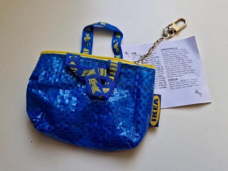 Sleutelhanger - Ikonische Mini IKEA shopping bag, Verzamelen, Sleutelhangers, Nieuw, Overige typen, Ophalen of Verzenden