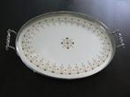 Dienblad op bolpootjes porselein blad Art-deco   NU 55 EURO, Antiek en Kunst, Antiek | Porselein, Ophalen