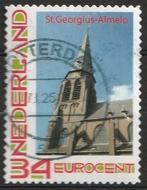 Persoonlijke postzegel St. Georgius kerk Almelo gestempeld, Verzenden, Na 1940, Gestempeld