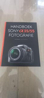 handboek over de sony alfa 35/55 spiegelreflex camera, Spiegelreflex, Ophalen of Verzenden, Zo goed als nieuw, Sony