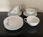 Arzberg midnight, 4 theekop + schotels en 4 gebakschoteltjes, Huis en Inrichting, Keuken | Servies, Ophalen of Verzenden, Zo goed als nieuw