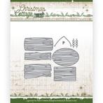 Jeanine's Art Christmas Cottage Wooden Sign Boards JAD10141, Hobby en Vrije tijd, Kaarten | Zelf maken, Kerst, ., Nieuw, Ophalen of Verzenden