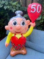 Opblaasbare Sarah pop, 50 jaar, 1 meter hoog, herbruikbaar, Hobby en Vrije tijd, Ophalen of Verzenden, Zo goed als nieuw, Feestartikel