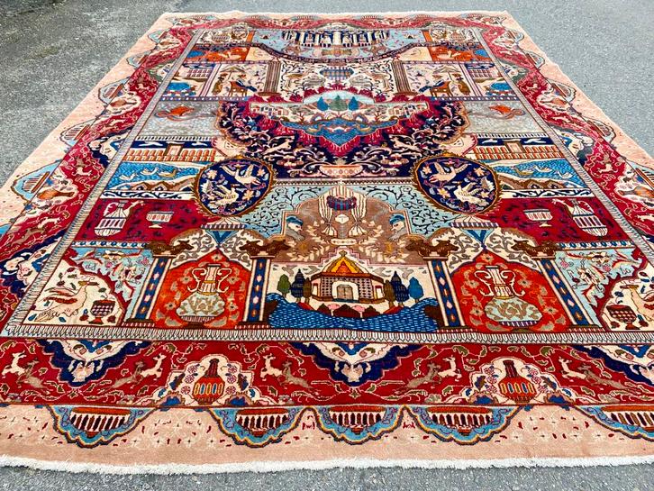 Mooi origineel handgeknoopt perzisch tapijt /400x300cm/, Huis en Inrichting, Stoffering | Tapijten en Kleden, Gebruikt, 200 cm of meer