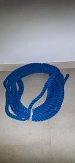 Blauw Touw - 11 mtr, 18 mm, met Lus, Ophalen, Zo goed als nieuw, Lijn of Blok