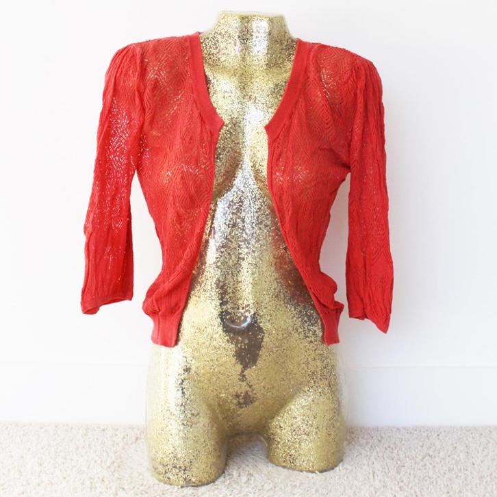 Kanten MNG Suit Vestje (L) - 62 € 5,-, Kleding | Dames, Truien en Vesten, Gedragen, Maat 42/44 (L), Ophalen of Verzenden