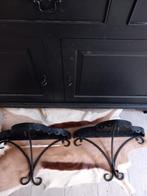 2 stuks wandconsole mat zwart, Antiek en Kunst, Ophalen of Verzenden