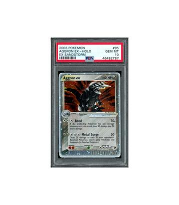 Pokemon Aggron ex Holo EX Sandstorm #95 PSA 10 beschikbaar voor biedingen