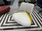 Leolux Pallone Fauteuil Geel Leer Design stoel, Huis en Inrichting, Fauteuils, Leer, Ophalen of Verzenden