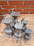 Prachtige partij tinnen kannen met stempels, Antiek en Kunst, Ophalen of Verzenden