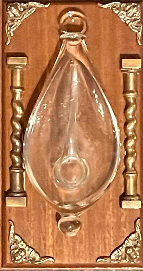 Oud Stormglas met Zaanse accenten Exclusief Exemplaar, Antiek en Kunst, Antiek | Glas en Kristal, Ophalen of Verzenden