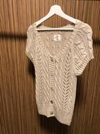 H&M zandkleur vest korte mouw knopen mt XL 42/44, H&M, Overige kleuren, Verzenden, Maat 42/44 (L)