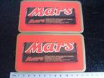 2x sticker mars logo candy snoep reep gevulde melk chocolade, Verzamelen, Verzenden, Zo goed als nieuw, Merk