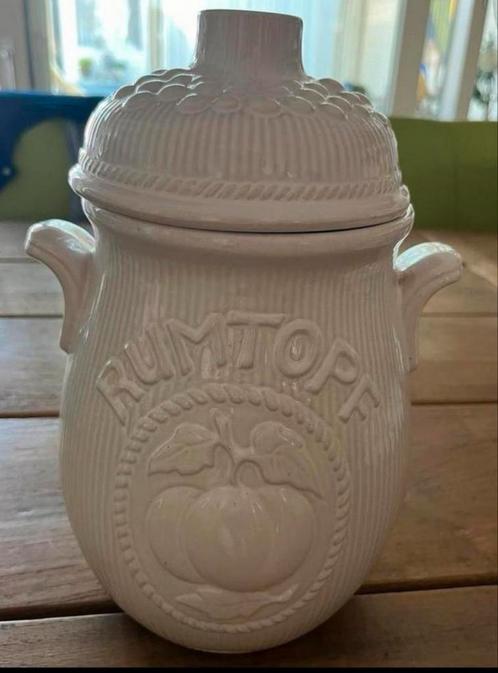 West Germany Witte Vintage Rumtoph 807 28 met Deksel .Zgan, Antiek en Kunst, Antiek | Keramiek en Aardewerk, Ophalen of Verzenden