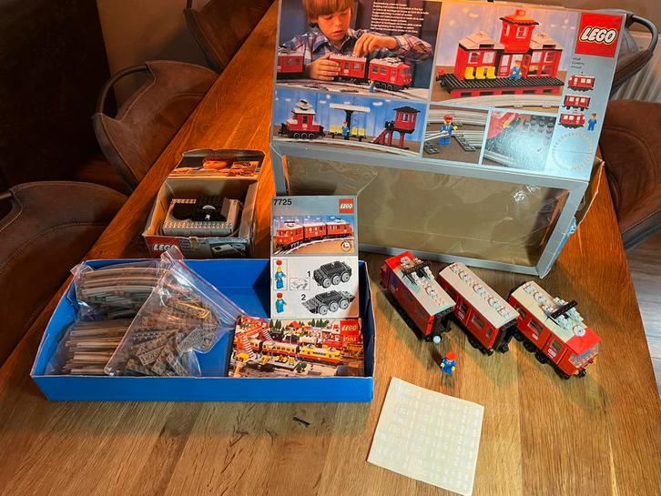 Lego 12v 12 volt trein 7725 de rode rijder met accessoires, Kinderen en Baby's, Speelgoed | Duplo en Lego, Gebruikt, Ophalen of Verzenden