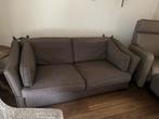 Kasteelbank taupe stof, Ophalen, Metaal, Gebruikt, 150 tot 200 cm