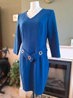 Caroline Biss kobalt blauwe winter jurk 40 Gratis Verzenden, Maat 42/44 (L), Zo goed als nieuw, Knielengte, Caroline Biss