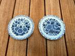 Wandborden Delfts Blauw 10,5cm - Oud Delft, Antiek en Kunst, Antiek | Keramiek en Aardewerk, Ophalen