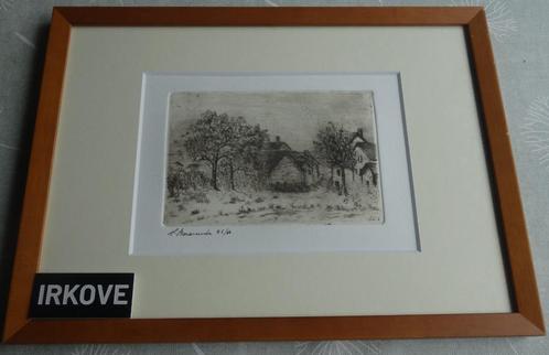 MOOIE ETS GEHUCHT * In Fraaie Lijst *, Antiek en Kunst, Kunst | Etsen en Gravures, Verzenden