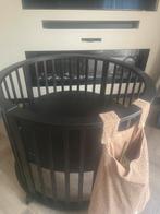 ronde baby box met ronde matras en hoeslaken, Ophalen, Nieuw, Rond, In hoogte verstelbaar