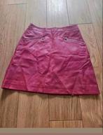 Roze lederlook rok, Maat 38/40 (M), Ophalen of Verzenden, Zo goed als nieuw, Knielengte