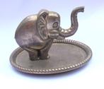 Vintage verzilverde OLIFANT ringhouder., Antiek en Kunst, Ophalen of Verzenden