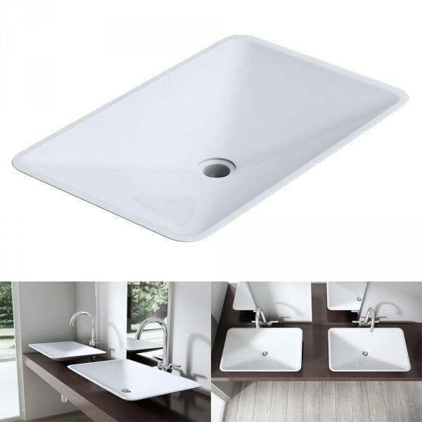 Waskom, wasbak, witte wastafel, opzetwastafel, wit, C-805, Doe-het-zelf en Verbouw, Sanitair, Nieuw, Wastafel, Verzenden