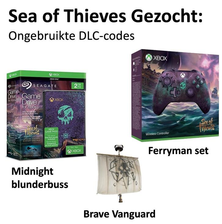 Gezocht, Sea of Thieves DLC, Spelcomputers en Games, Games | Xbox One, Nieuw, Avontuur en Actie, 1 speler, Vanaf 12 jaar, Ophalen