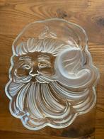 Glazen schaal, Kerstman, Oud & Nieuw, Oliebollen. Nieuw!, Ophalen, Schaal, Nieuw, Glas