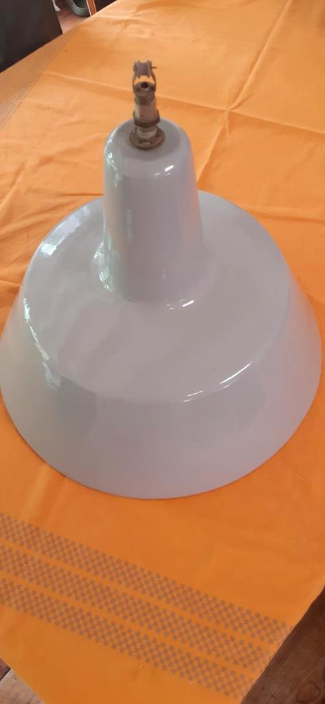 Grote originele emaille industrie hanglamp doorsnede 46 cm, Huis en Inrichting, Lampen | Hanglampen, Zo goed als nieuw, Minder dan 50 cm