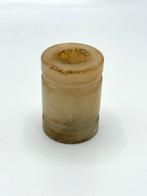 Vintage alabaster houder – kaarsenhouder, Overige materialen, Gebruikt, Ophalen of Verzenden, Crème