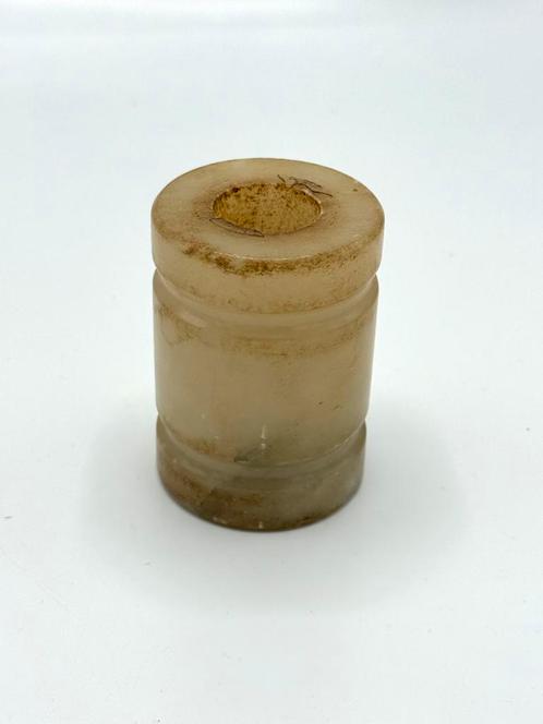 Vintage alabaster houder – kaarsenhouder, Huis en Inrichting, Woonaccessoires | Kandelaars en Kaarsen, Gebruikt, Minder dan 25 cm