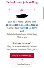 4 Tickets Oud & Nieuw Feest - Efteling, Twee personen, November