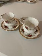 Elisabethan kop en schotel 2 x  fine bone china, Antiek en Kunst, Antiek | Servies los, Ophalen of Verzenden