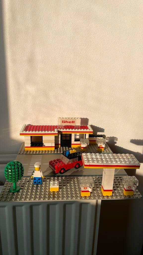 377 Vintage Lego Shell Tankstation, Kinderen en Baby's, Speelgoed | Duplo en Lego, Gebruikt, Lego, Complete set, Ophalen of Verzenden