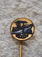 Scheepvaart : N.D.S.M. , Fraai Vintage speldje, Verzenden, Gebruikt, Motorboot