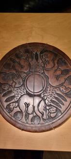 Houten Afrikaans Wandbord met Dieren, Ophalen of Verzenden