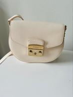 Furla mini cross bodytas leer, Schoudertasje, Wit, Zo goed als nieuw, Verzenden