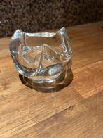 Kristallen Waxinelichthouder, Huis en Inrichting, Schaal, Rond, Ophalen of Verzenden, Glas