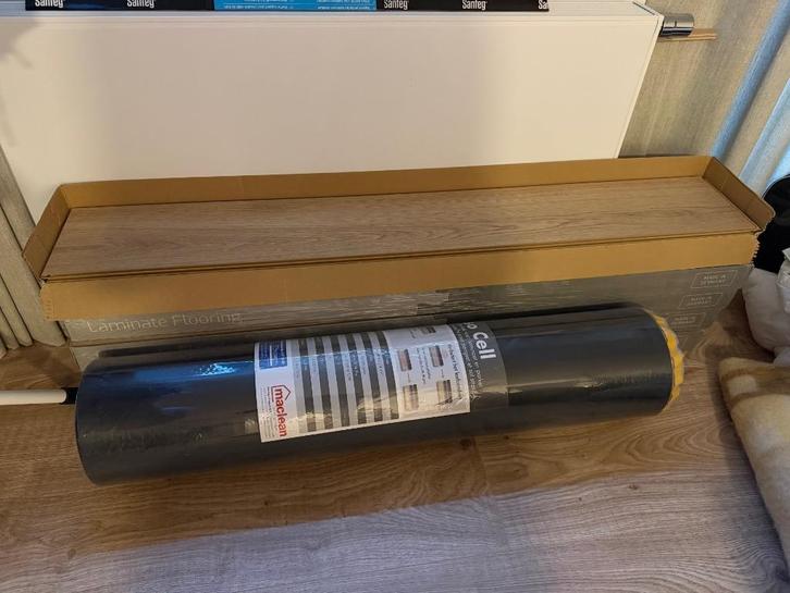 Classen Oak Nature 52458 laminaat met ondervloer 15 m2, Doe-het-zelf en Verbouw, Vloerdelen en Plavuizen, Nieuw, Laminaat, Hout