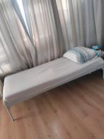 Eenpersoonsbed - 90x200 - Metalen Frame - Wit, 90 cm, Eenpersoons, Wit, Ophalen of Verzenden
