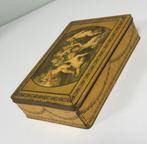 Vintage brocante koekjes blik PAREIN engeltjes goudkleur, Verzamelen, Ophalen of Verzenden, Zo goed als nieuw, Koek(jes)