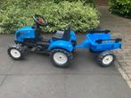 Tractor met aanhanger blauw, Gebruikt, Ophalen of Verzenden, Trapvoertuig
