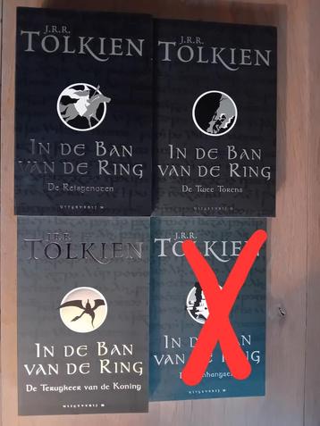 4 boeken van J.R.R. Tolkien