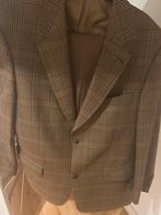 Desch kostuum maat 50 52 design zuiver wol bruin ruit pak, Maat 52/54 (L), Desch, Bruin, Ophalen of Verzenden